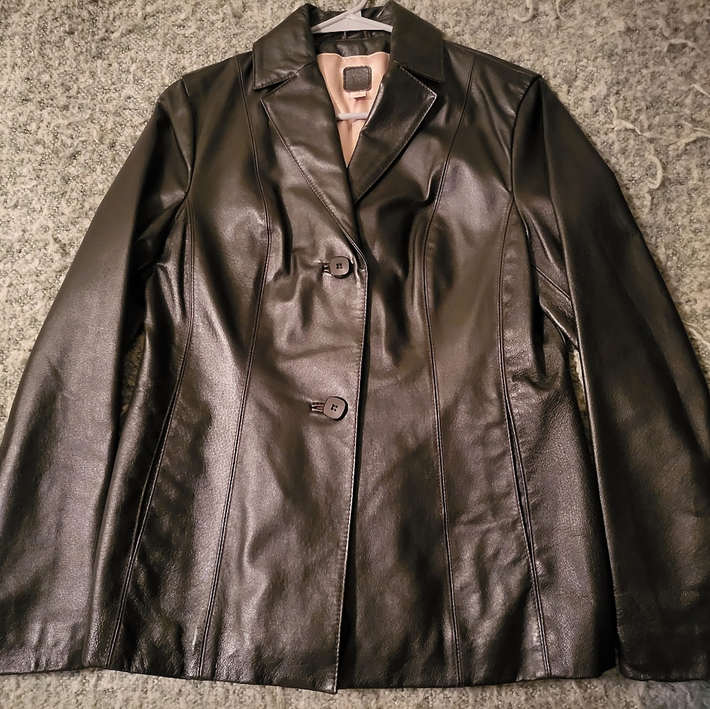Wilson's Brown Leather Blazer/Jacket